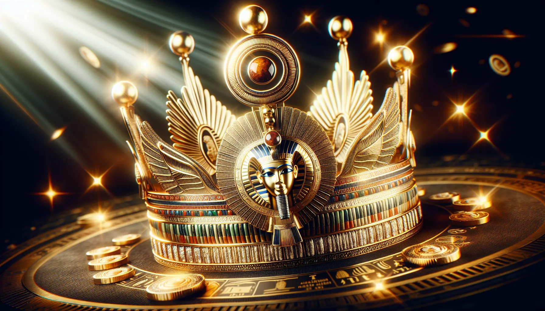 Amun Ra Casino golden temple background